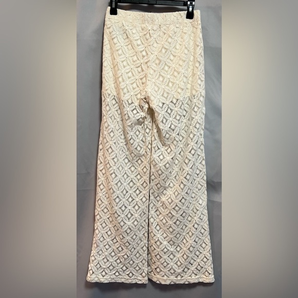 Boom Boom Jeans Ivory Lace Pants with Underlining Shorts‎  - Size Medium - Picture 2 of 12